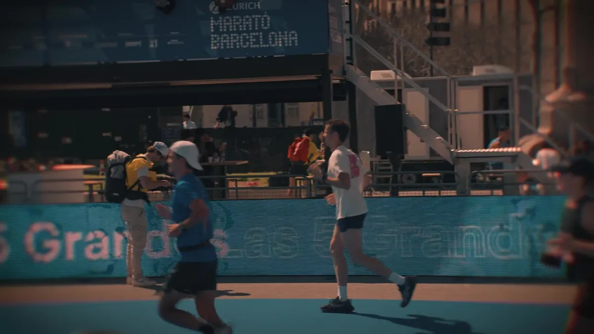 Corredores en la Marató de Barcelona